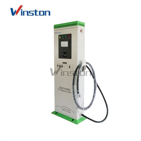 Electric Car Ev Charger Vertical Double Gun Ac Charging Stations Kw