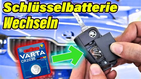 Skoda Fabia Schl Ssel Batterie Wechseln So Gehts Youtube