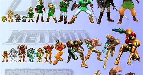 Some Of Nintendos Most Popular Franchises And Their Evolutions Imgur