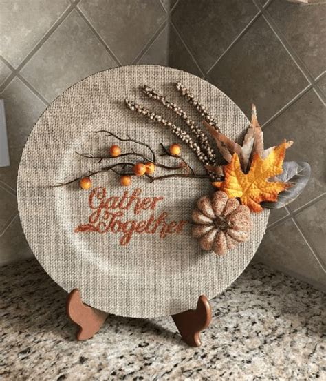 Dollar Tree Charger Plates Diy Thanksgiving Decorations I Luve It