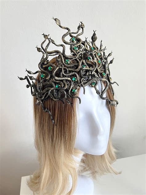 Medusa Gorgon Crown Medusa Headpiece Gorgon Crown Medusa Etsy