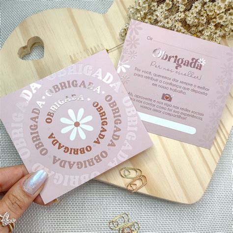 Postal De Agradecimento Margarida Nude