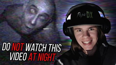 Reacting To Do Not Watch This Video At Night Youtube