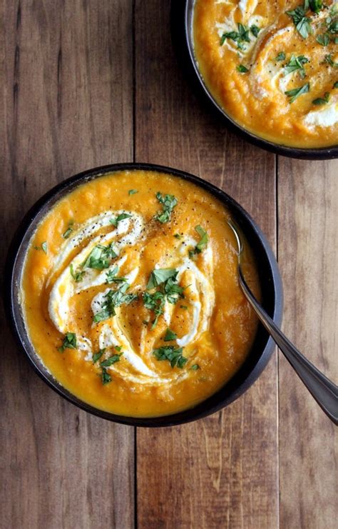 Roasted Carrot And Leek Soup The Wheatless Kitchen