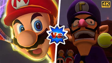 Mario Luigi Vs Wario Waluigi Mario Tennis Aces ⁴ᴷ YouTube