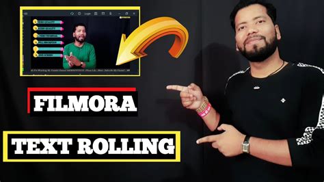 ROLLING TEXT ADD IN FILMORA 2021 YouTube