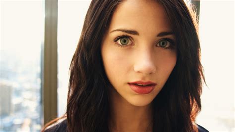Brunette Blue Eyes Emily Rudd Model Actress Women HD Wallpaper