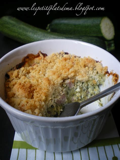 Les Petits Plats D Ema Crumble De Courgettes Aux D S De Jambon Et Au