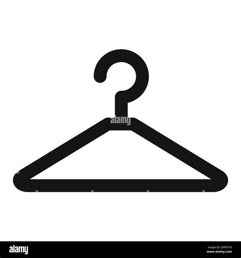 hanger icon Vector symbol or sign set collection in black and white ...