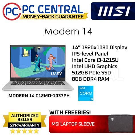 Msi Modern C Mo Ph Intel Core I U Gb Ram Gb Ssd