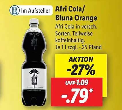 Afri Cola Oder Bluna Orange Angebot Bei Lidl Prospekte De