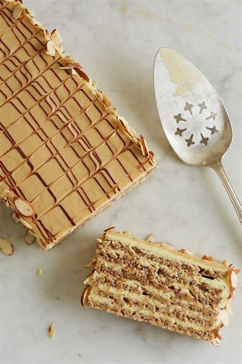 Esterh Zy Schnitten Hazelnut Vanilla Layer Cake Recipe Recipes