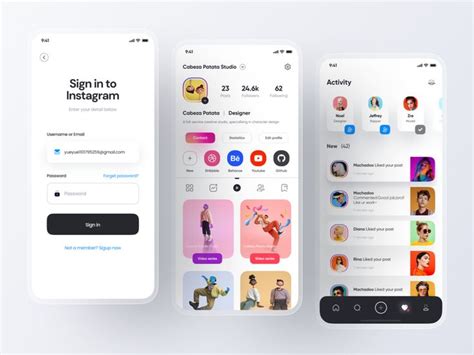 instagram app redesign part  social app design mobile app design