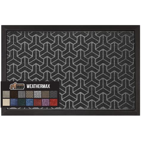 Gorilla Grip Waterproof All Season WeatherMax Doormat 47x35 Durable