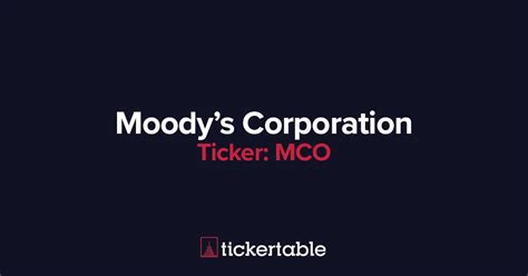 What Does Moody's Corporation Do?