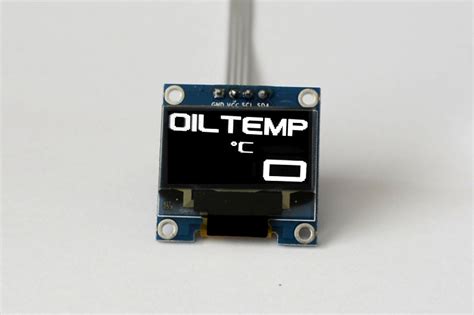 Oled Digital Single Oil Temperature Gauge With Large Digits Zada