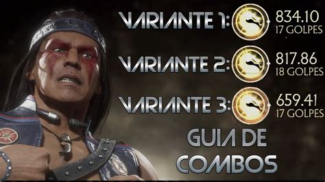 Guia De Combos De Nightwolf Variantes Competitivas Mortal Kombat