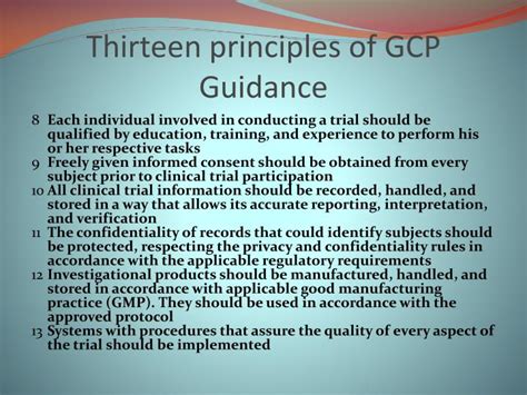 Ppt Good Clinical Practice Gcp Powerpoint Presentation Id