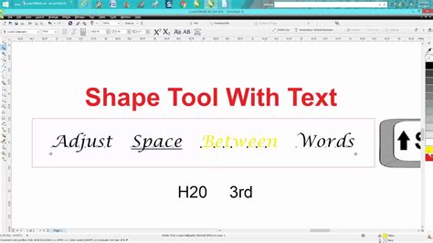 Corel Draw Tips Tricks Text With The Shape Tool YouTube