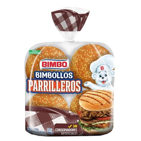 Pan Para Hamburguesa Bimbo Bimbollos Parrilleros Pzas Walmart