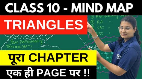 Triangles Mind Map Class Maths Complete Chapter In Less Than