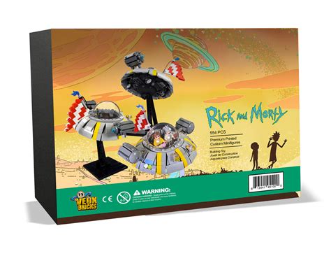 RICK AND MORTY Spaceship 554 PCS MOC – Veux Toys Shop