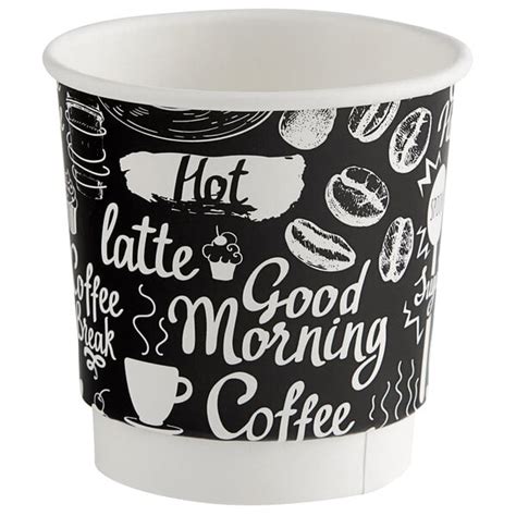 Choice Oz Coffee Break Print Smooth Double Wall Paper Hot Cup Pack