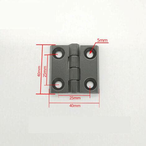 Lot de 4 Trous de Charnière Plats Pliants Exterieur Charnière Inox