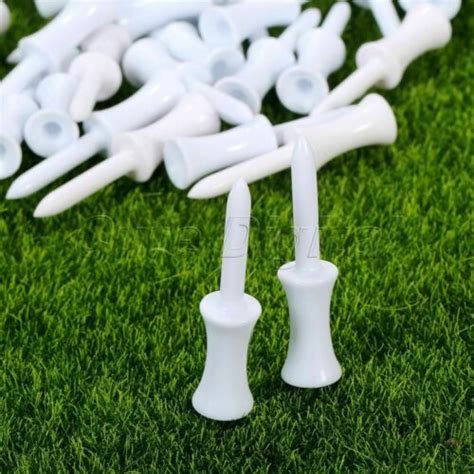 Plastic Step Down Golf Tees New Height Control Graduated Castle Tee