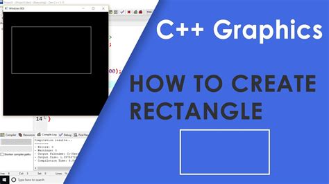 C Program To Draw A Rectangle Using Graphics