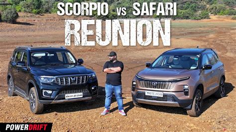 Mahindra Scorpio Vs Tata Safari The Reunion Powerdrift Youtube