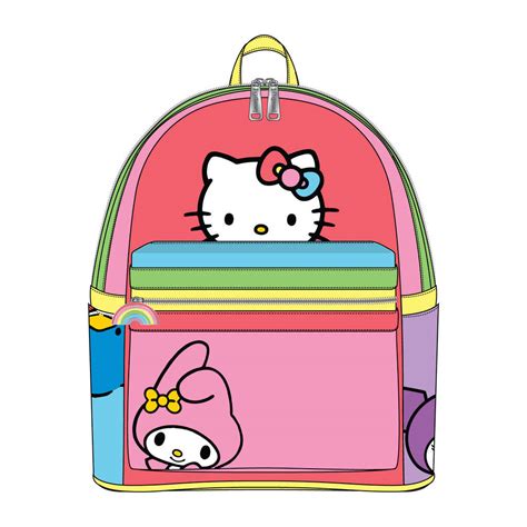 Loungefly Hello Kitty Hello Kitty And Friends Color Block Mini Backpack Women S At Mighty