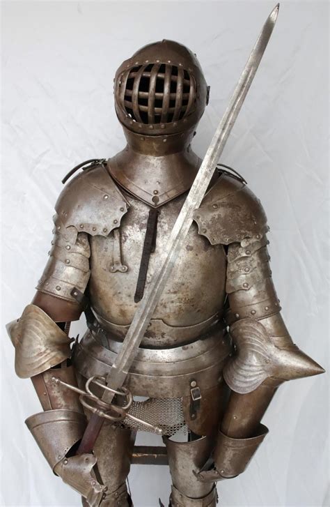 Bid Now Very Good Victorian Era Suit Of Armor Of A 15th 16th C German