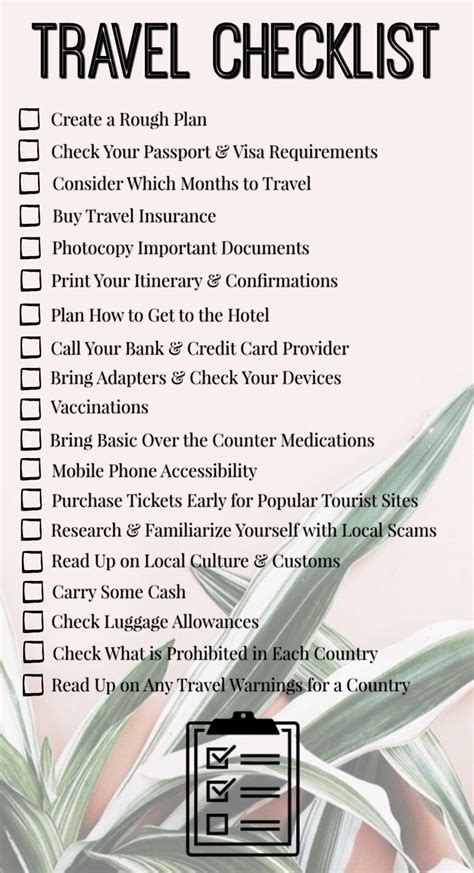 Comprehensive Travel Checklist You Need Before Every Holiday Travel