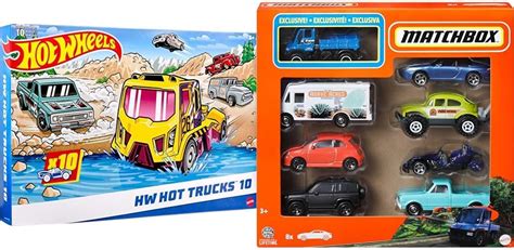 Amazon Bundle Of Hot Wheels 10 Pack Set Of 10 Toy Trucks In 1 64 Scale Styles May Vary