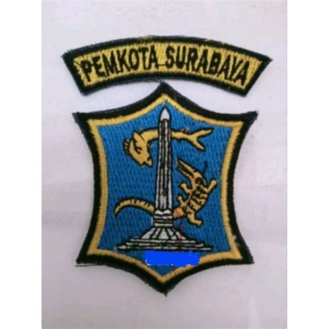 Jual Bet Bordir Logo Lambang Asn Pns Pemkot Surabaya Logo Kota Surabaya