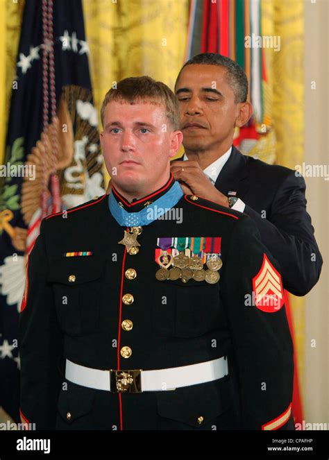 President Barack Obama Presents The Medal Of Honor To Former Active