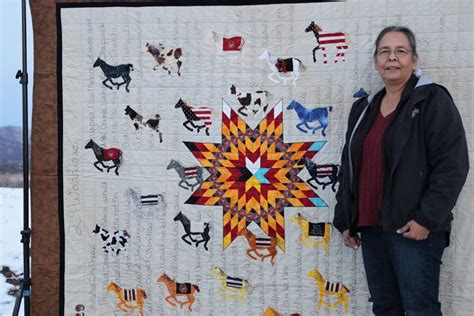 Susan Hudsons Provocative Quilts Connect Navajo History And Present