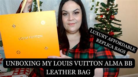 Unboxing My Louis Vuitton Alma Bb Leather Bag Luxury Affordable X Mas T Colestoreru Youtube