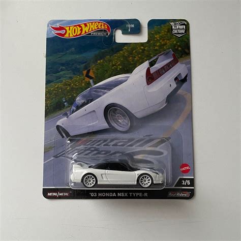 Hot Wheels Premium 1 64 Car Culture Mountain Drifters 03 Honda NSX Type R Championship White