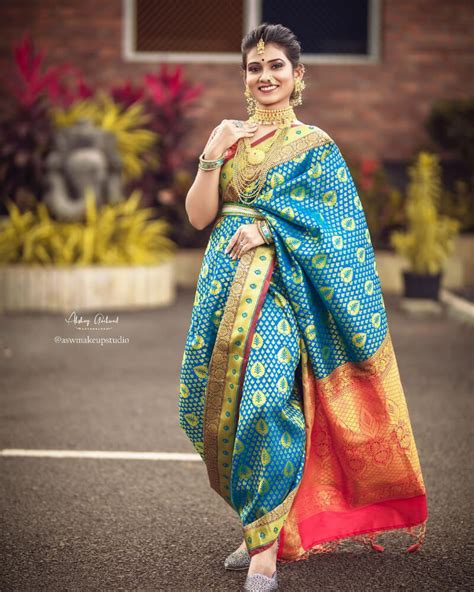 Marathi Bridal Nauvari Saree Designs K4 Fashion