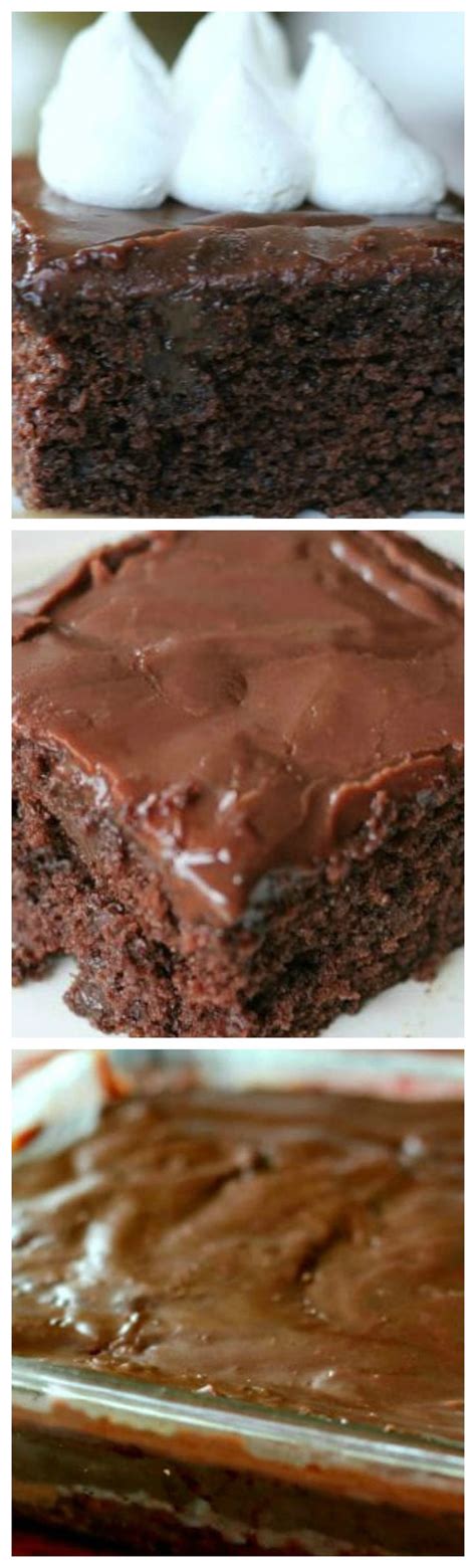 Sinful Triple Chocolate Fudge Poke Cake Recipe Chocolate Fudge Poke Cake Triple Chocolate