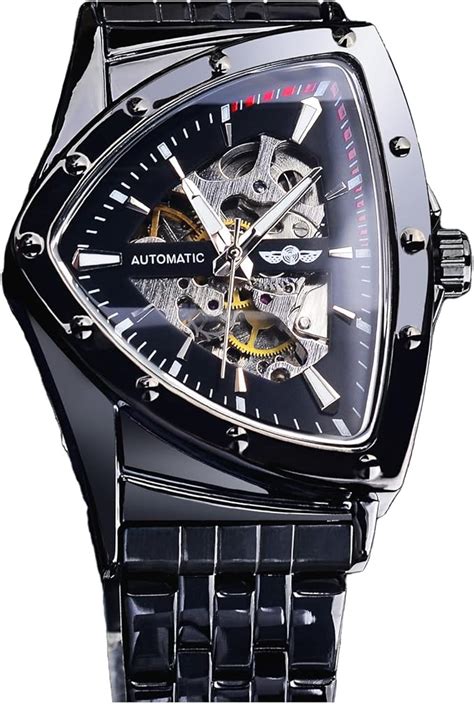 Forsining Reloj Mec Nico Autom Tico Skeleton Para Hombre Triangular