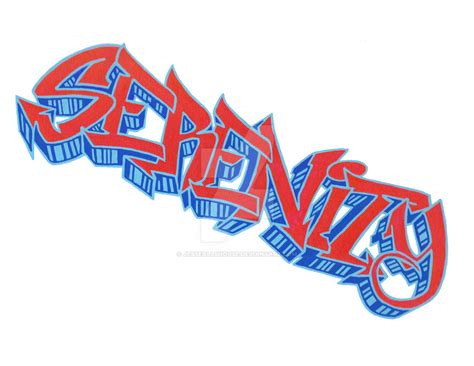 Serenity Graffiti Letters by JesseAllshouse on DeviantArt