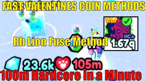 EASY FAST Valentines COINS In Pet Sim X 1B In Minutes For Hardcore