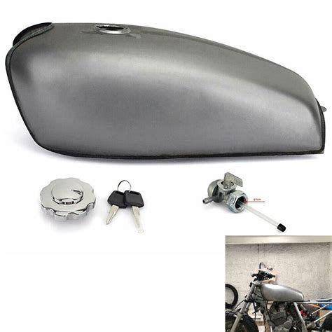 9L 2 4Gal Universal Vintage Cafe Racer Gas Fuel Tank For GS550 GT500