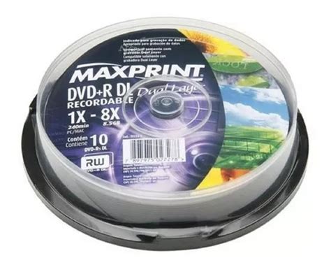 Disco Virgen Dvd R Dl Maxprint De X Por Unidades Mercadolibre