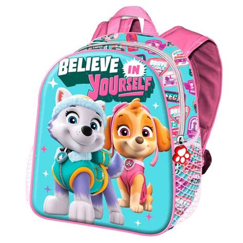 Mochila Escolar Adap Trolley Skye Patrulha Pata Believe In Yourself