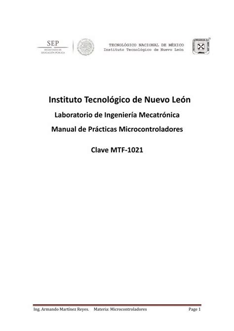 Pdf Instituto Tecnol Gico De Nuevo Le N Unidad Entorno De