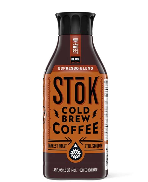 Stōk Black Espresso Cold Brew Coffee Unsweetened